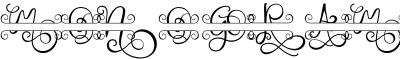 Monogram Challigraphy Brackets 13